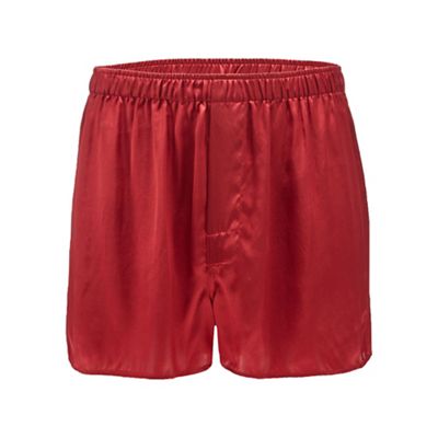Red silk boxers